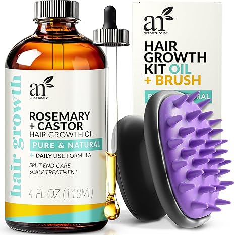 ArtNaturals Organic Rosemary &amp; Castor Hair Growth Oil