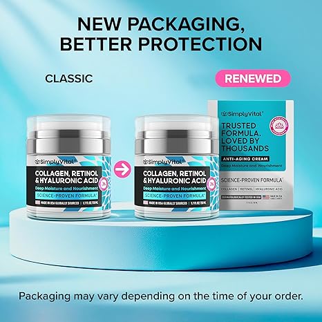 SimplyVital Collagen, Retinol &amp; Hyaluronic Acid Cream