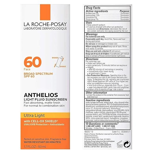 La Roche-Posay Anthelios Light Fluid Facial Sunscreen